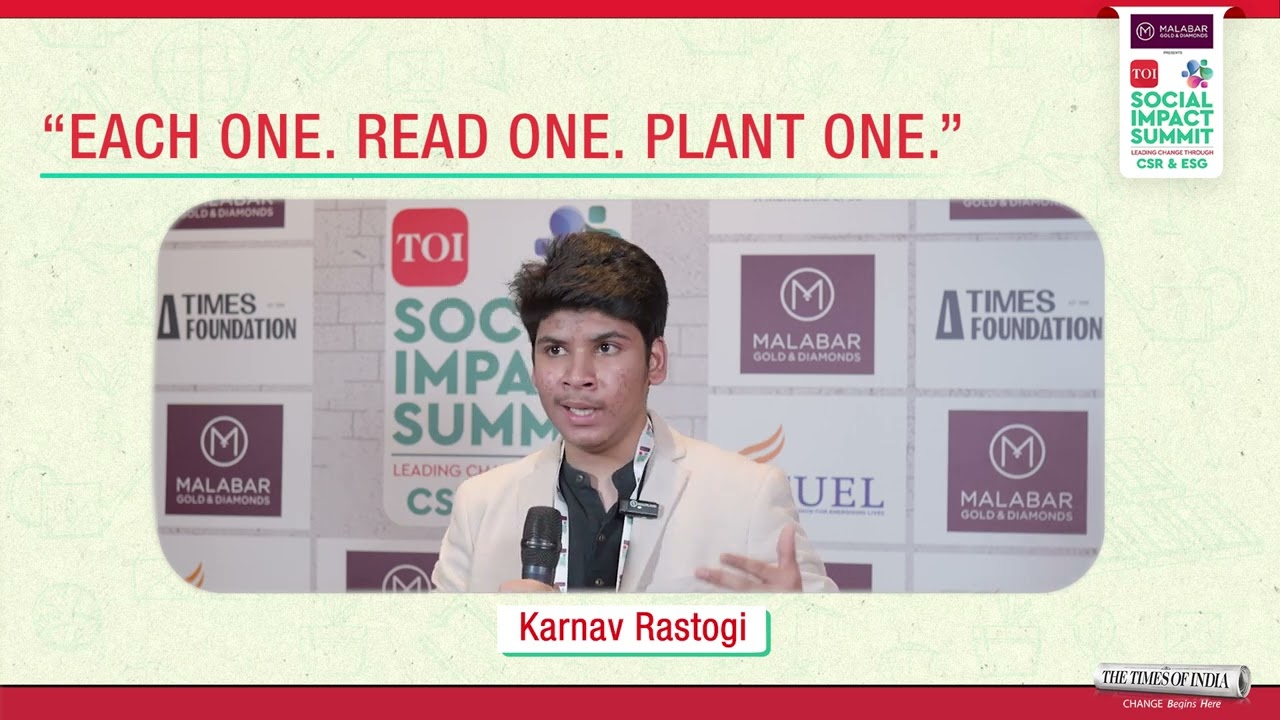 Each One, Read One to Plant One – A Youth-Led Movement by Karnav Rastogi